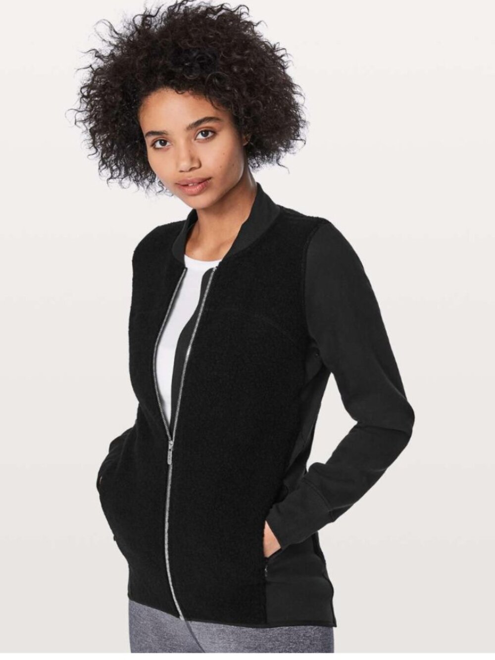 Lululemon Stand Out Sherpa Jacket Black Size 10